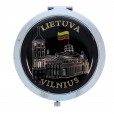 Apvalus veidrodėlis su Vilniaus Katedra